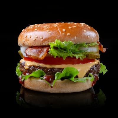 Five Guys Bacon Cheeseburger